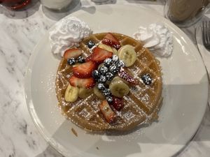 Vegan Maple Waffle  at Evviva in Toronto
