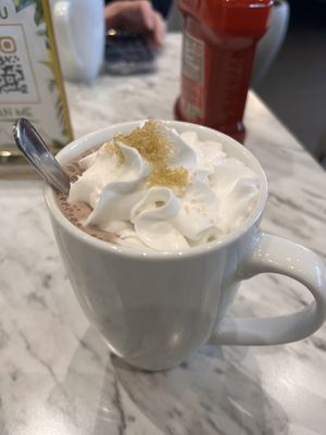 vegan hot chocolate   at Evviva in Toronto