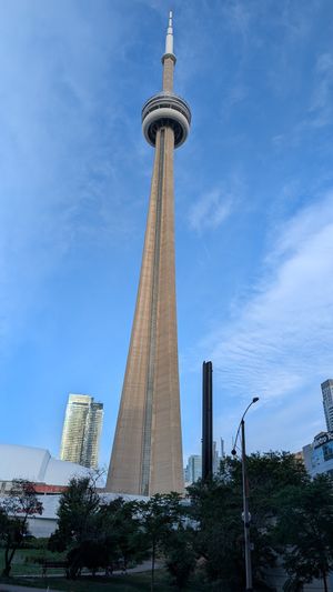 The restaurant is one block from the CN Tower at Evviva in Toronto