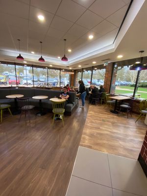 Lots of indoor seating at Costa Coffee in Maidstone