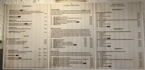 Karte mit Auszeichnung veganer Gerichte at DO's in Stuttgart