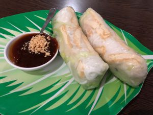 vegan summer roll! delicious at DO's in Stuttgart