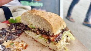 sandwich „jamaica"  at La Cordobesita in Tulum