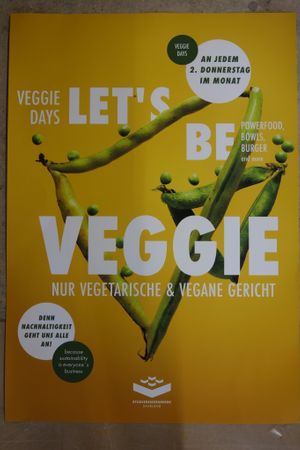 "Veggie Days:" Vegan & vegetarian dishes only! Always on the 2nd Thursday of the month at Mensa in Saarbrucken