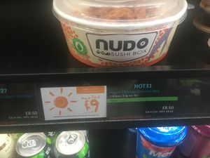 Vegan chikn at Nudo Sushi Box - Grainger St in Newcastle Upon Tyne