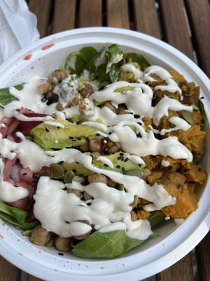 “you fancy huh?” salad 😍 at Infusedlife Plant Based Emporium in Minneapolis