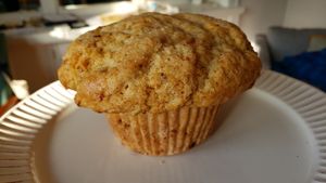 Strawberry orange muffin. Moist. Loved the fruit in it. A tad too sweet, though.  at Infusedlife Plant Based Emporium in Minneapolis