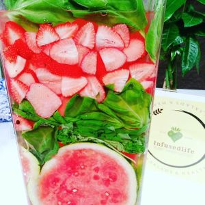 Watermelon basil infused water at Infusedlife Plant Based Emporium in Minneapolis
