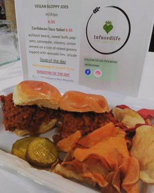 Special of the day💚Vegan Sloppy Joes at Infusedlife Plant Based Emporium in Minneapolis