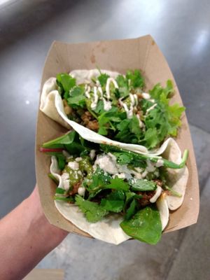 The tacos were delicious! at Infusedlife Plant Based Emporium in Minneapolis