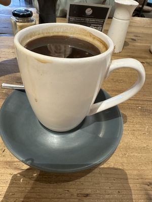 Long blackk  at The Good Egg in Busselton