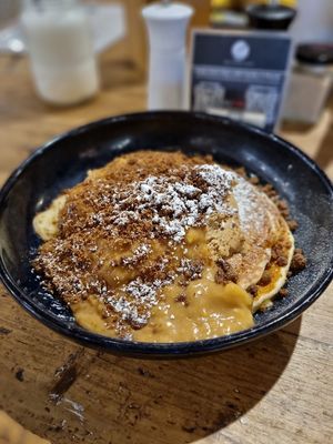 Banana caramel pancakes   at The Good Egg in Busselton