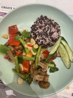 Mushroom and rice bowl   at Get Fresh in Bangkok