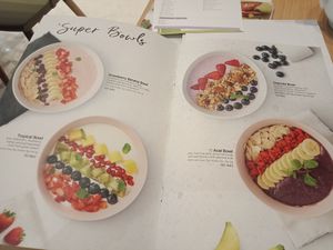 Menu at Get Fresh in Bangkok