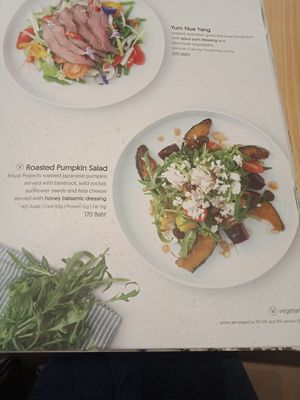 Menu at Get Fresh in Bangkok