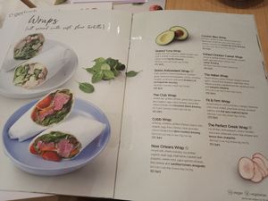 Menu at Get Fresh in Bangkok