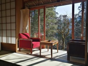 Room with a view  at Yunoshimakan in Gero