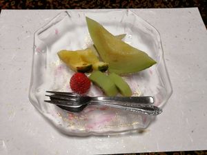 Fruits at Yunoshimakan in Gero