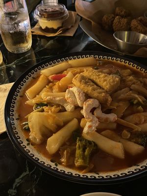Vegan tteokbokki  at Mr. Lee in Seoul