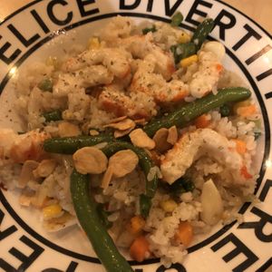 Vegan shrimp rice at Mr. Lee in Seoul