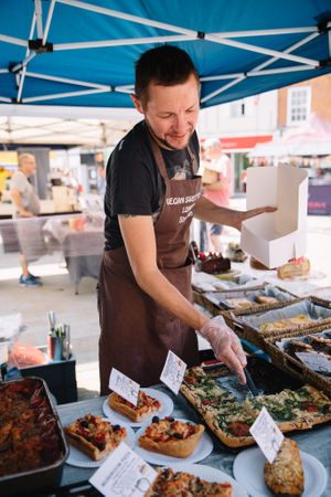 Wokingham Vegan Market Stall at Wokingham Vegan Market in Wokingham
