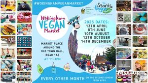 2025 dates; no longer every month at Wokingham Vegan Market in Wokingham