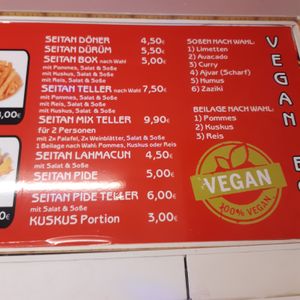 vegan offers at Vegan Eck in Munich