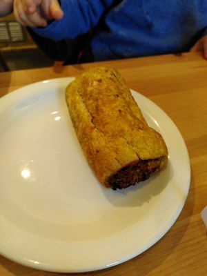 Onion bhaji pastry (December 2023) at Naturally Scrumptious in Aberaeron