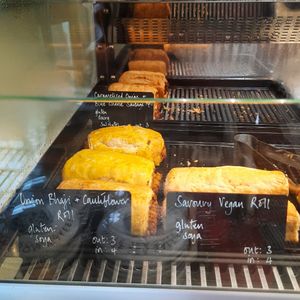 Vegan bakery options at Naturally Scrumptious in Aberaeron
