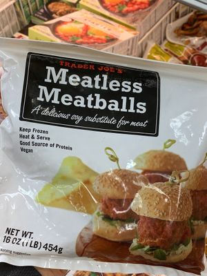 Perfect for spaghetti meatballs too  at Trader Joe's in West Los Angeles