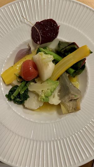 Garden vegetables   at Racines Bruno Cirino in Nice
