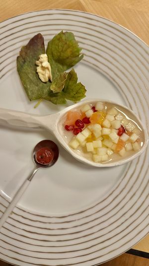 Pineapple with lemongrasss  at Racines Bruno Cirino in Nice