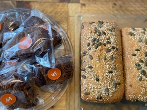 Banana bread and biscoff brownies  at The Superfood Bowl in Cleckheaton
