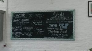 Specials board at The Superfood Bowl in Cleckheaton