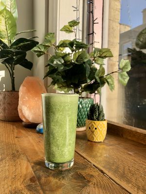 Green juice at The Superfood Bowl in Cleckheaton