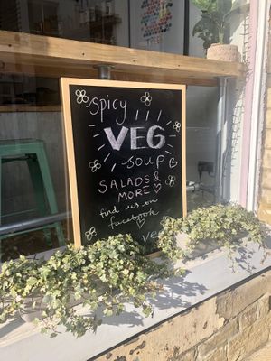 Daily notice board  at The Superfood Bowl in Cleckheaton