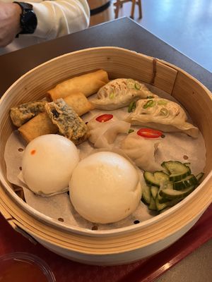 Vegetarian mix from  at Foodhallen in The Hague