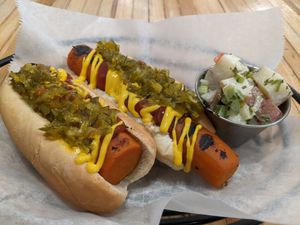 Carrot Dogs! 2 for $11   7/12/2021 at The Plant Based & Juice Bar in Danville