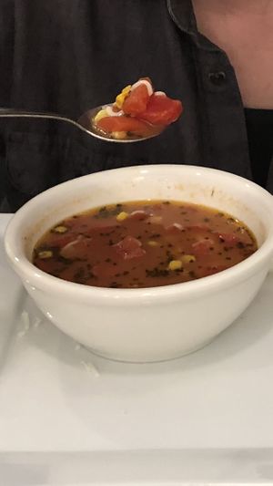 Tomato Bisque 👍🏼 at The Plant Based & Juice Bar in Danville