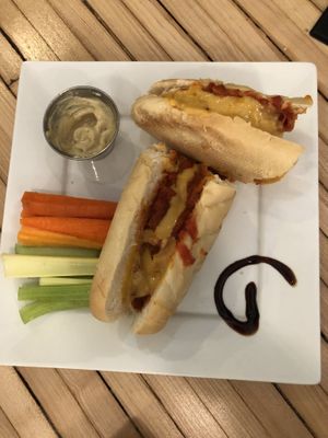 Carnival sandwich is a great choice with soup 👍🏼 at The Plant Based & Juice Bar in Danville