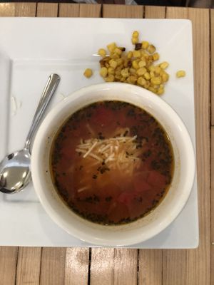 Tomato 🍅 bisque 👍🏼 at The Plant Based & Juice Bar in Danville