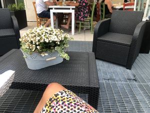 The place where we could wait for the pizza at Pepe Bianco in Salo