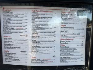 Menu as of 8/3/24  at Cafe Dolce in Solvang