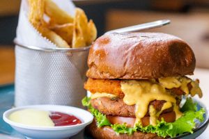 Chipotle Seitan Burguer at Mr Veggie San Pedro in San Pedro