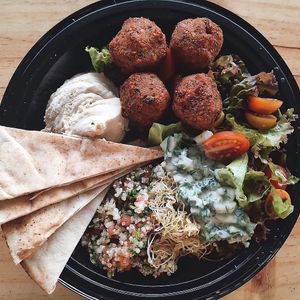 Falafel bowl  at Mr Veggie San Pedro in San Pedro