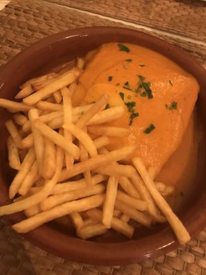 Francesinha Vegan at Shanti in Braga