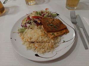 Main course at Shanti in Braga