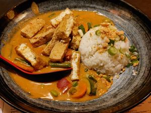 Peanut curry at MoschMosch in Mannheim