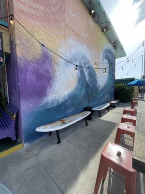 Seating options  at The Cooler in Clearwater Beach