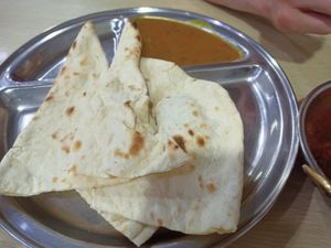 Plain naan at Veg Chat in Kuala Lumpur